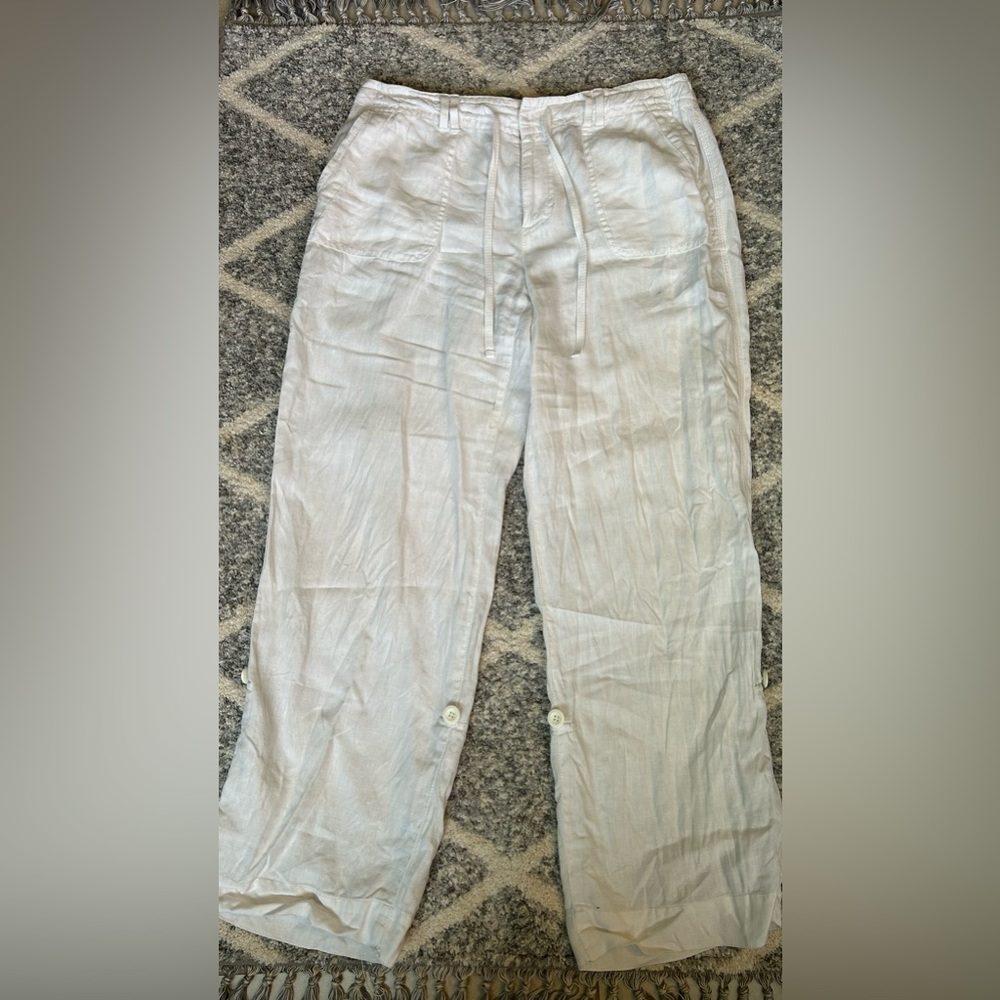 Liz Claiborne White Linen Pants